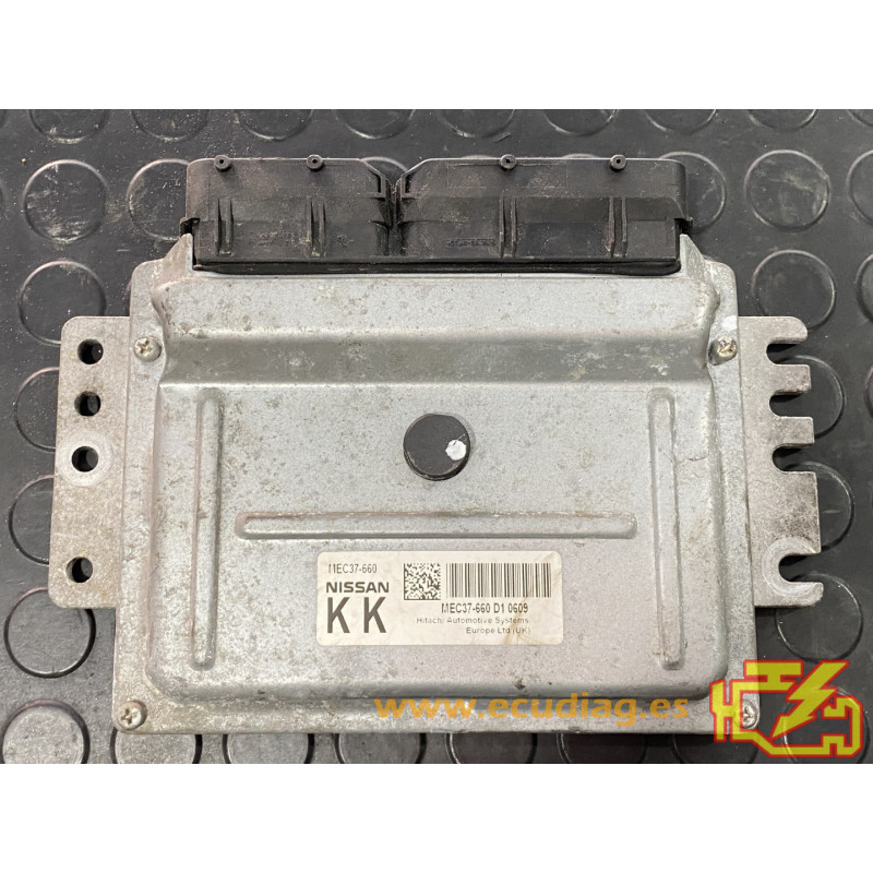 ECU MOTOR HITACHI NISSAN NOTE I (E11) 1.4i 65KW 90CV MEC37-660 D1 0609 KK