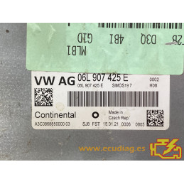 ECU MOTOR CONTINENTAL SIMOS19.7 A3C086885000003 AUDI 2.0 TFSI 06L907425E