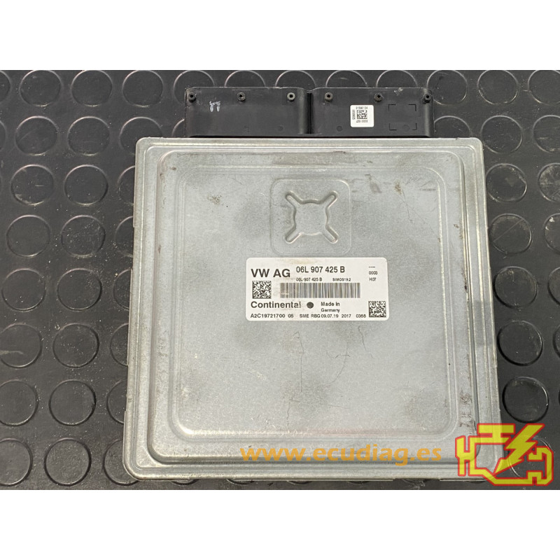 ENGINE ECU CONTINENTAL SIMOS19.2 A2C1972170005 AUDI 2.0 TFSI 06L907425B