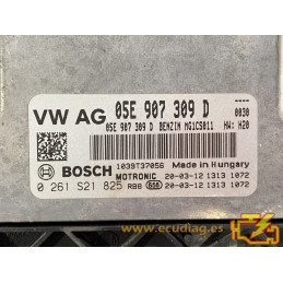 ENGINE ECU BOSCH MG1CS011 0261S21825 VAG 05E907309D