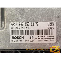 ECU MOTOR BOSCH EDC16C2-7.12 0281011346 MERCEDES A6471531379