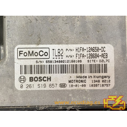 ECU MOTOR BOSCH MED17.0.1 0261S19657 FORD FOCUS III 1.0i ECOBOOST H1FA-12A650-DC F1FA-12B684-AEB TLB2