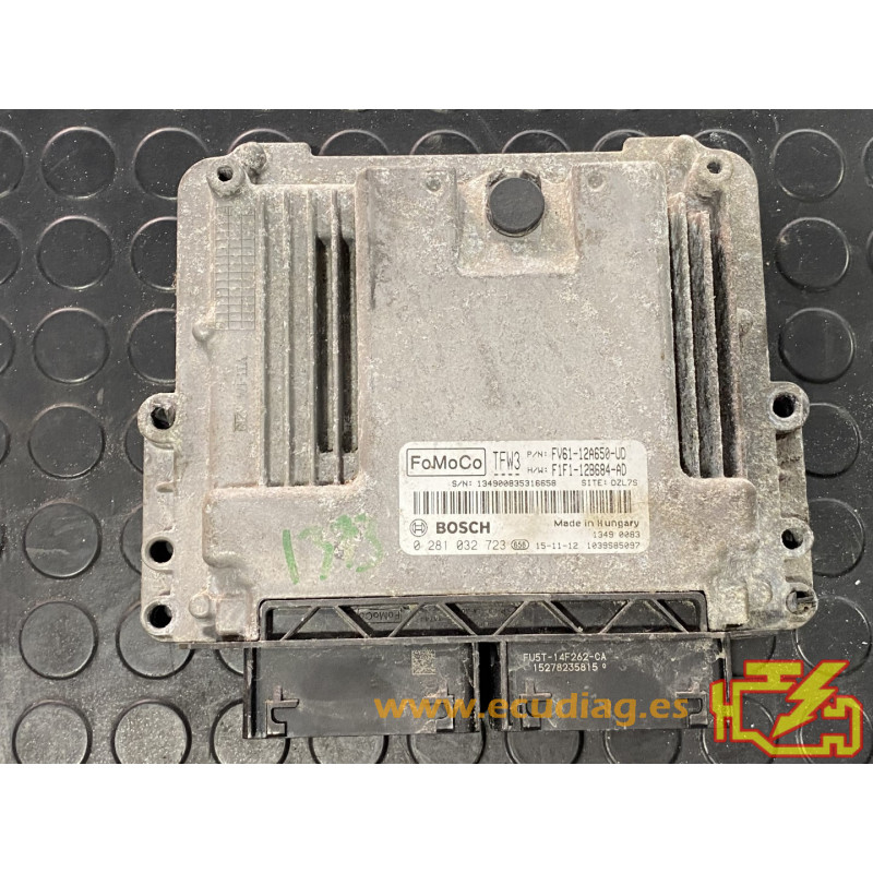 ECU MOTOR BOSCH EDC17C70 0281032723 FORD FV61-12A650-UD F1F1-12B684-AD TFW3