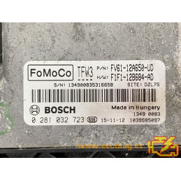 ECU MOTOR BOSCH EDC17C70 0281032723 FORD FV61-12A650-UD F1F1-12B684-AD TFW3