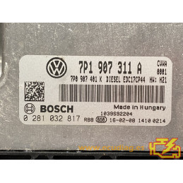 ECU MOTOR BOSCH EDC17CP44 0281032817 VOLKSWAGEN TOUAREG II (7P) 3.0 TDI 204CV 7P0907401K / SW 7P1907311A 0001