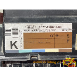 CONFORT BODY ECU SIEMENS VDO 5WK48743E FORD FOCUS I 1S7T-15K600-KD