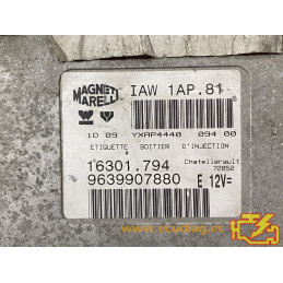 ECU MAGNETI MARELLI IAW 1AP.81 16301.794 PEUGEOT 206 1.4i 9639907880