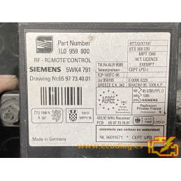 CENTRAL LOCKING MODULE SIEMENS 5WK46921 VAG 1L0959800