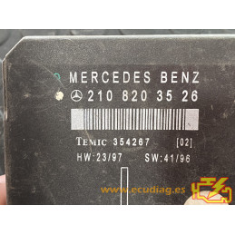 CENTRAL LOCKING MODULE TEMIC 354267 MERCEDES 2108203526