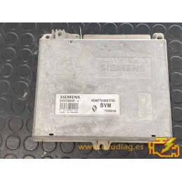 ECU MOTOR SIEMENS FENIX 3 S101728101C RENAULT 19 1.8i 66KW 90CV 7700862136 HOM7700851755 / CON INMOVILIZADOR ANULADO (IMMO OFF)