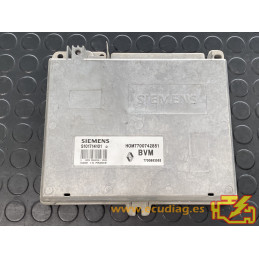 ECU MOTOR SIEMENS FENIX 3 S101714101D RENAULT 19 1.8i 66KW 90CV 7700863596 HOM7700742851 / CON INMOVILIZADOR ANULADO (IMMO OFF)