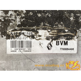 ECU MOTOR SIEMENS FENIX 3 S101722101G RENAULT SAFRANE 3.0i 123KW 167CV 7700864496 HOM7700851748 / CON INMOVILIZADOR ANULADO