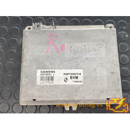 ECU MOTOR SIEMENS FENIX 3 S101722101G RENAULT SAFRANE 3.0i 123KW 167CV 7700864496 HOM7700851748 / CON INMOVILIZADOR ANULADO