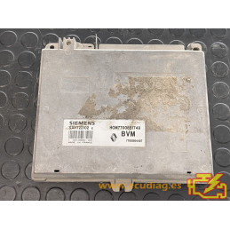 ECU MOTOR SIEMENS FENIX 3 S101722102E RENAULT SAFRANE 3.0i 7700864497 HOM7700851749 / CON INMOVILIZADOR ANULADO