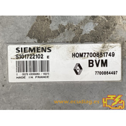 ECU MOTOR SIEMENS FENIX 3 S101722102E RENAULT SAFRANE 3.0i 7700864497 HOM7700851749 / CON INMOVILIZADOR ANULADO