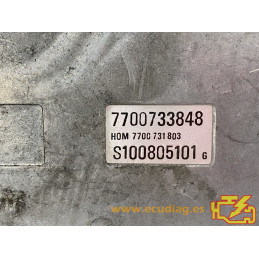 ENGINE ECU SIEMENS FENIX 3 S100805101G RENAULT 21 2.0i 86KW 116HP 7700733848 HOM7700731803