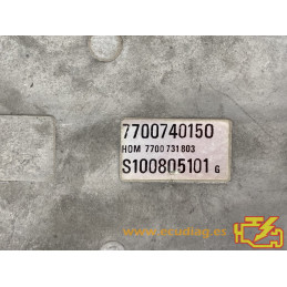 ENGINE ECU SIEMENS FENIX 3 S100805101G RENAULT 21 2.0i 86KW 116HP 7700740150 HOM7700731803