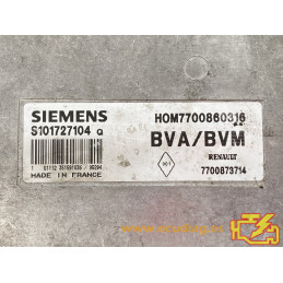 ECU MOTOR SIEMENS FENIX 3 S101727104Q RENAULT LAGUNA 2.0i 83KW 113CV 7700873714 HOM7700860316 / CON INMOVILIZADOR ANULADO