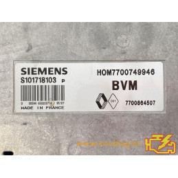 ENGINE ECU SIEMENS FENIX 3 S101718103P RENAULT 19 1.4i 43KW 58HP 7700864507 HOM7700749946 / WITH DISABLED IMMOBILIZER (IMMO OFF)