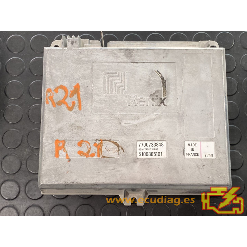 ECU MOTOR SIEMENS FENIX 3 S100805101F RENAULT 21 2.0i 86KW 116CV 7700733848 HOM7700731803