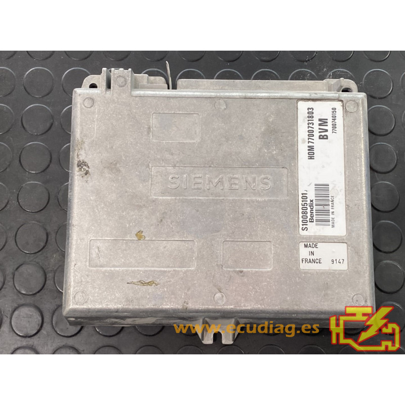 ECU MOTOR SIEMENS FENIX 3 S100805101J RENAULT 21 2.0i 86KW 116CV 7700740150 HOM7700731803