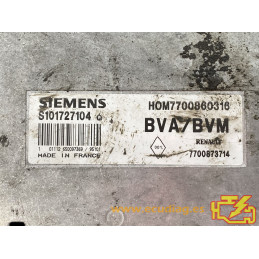 ECU MOTOR SIEMENS FENIX 3 S101727104Q RENAULT LAGUNA 2.0i 83KW 113CV 7700873714 HOM7700860316 / CON INMOVILIZADOR ANULADO