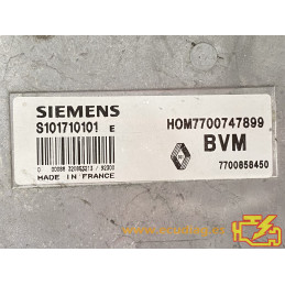 ENGINE ECU SIEMENS FENIX 3 S101710101E RENAULT 21 2.0i 86KW 116HP 7700858450 HOM7700747899 / WITH DISABLED IMMOBILIZER