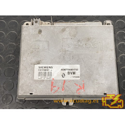 ECU MOTOR SIEMENS FENIX 3 S101728101D RENAULT 19 1.8i 66KW 90CV 7700863556 HOM7700851755 / CON INMOVILIZADOR ANULADO (IMMO OFF)