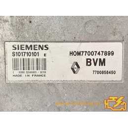 ENGINE ECU SIEMENS FENIX 3 S101710101E RENAULT 21 2.0i 86KW 116HP 7700858450 HOM7700747899 / WITH DISABLED IMMOBILIZER