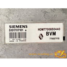 ECU MOTOR SIEMENS FENIX 3 S101707101B RENAULT 19 1.7i 54KW 73CV 7700271113 HOM7700850440 / CON INMOVILIZADOR ANULADO (IMMO OFF)