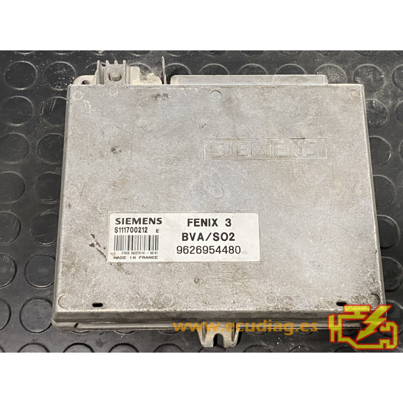 ECU MOTOR SIEMENS FENIX 3 S111700212E PSA 9626954480