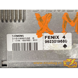 ENGINE ECU SIEMENS FENIX 4 S101800102G PSA 9623019680