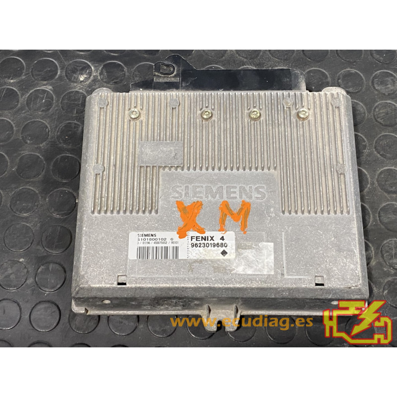 ENGINE ECU SIEMENS FENIX 4 S101800102G PSA 9623019680