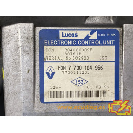 ECU MOTOR LUCAS DCN R04080009F 80761H RENAULT CLIO II 1.9 D 48KW 65CV L4 8V 7700104956 HOM7700104956