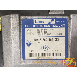 ECU MOTOR LUCAS DCN R04080009F 80761H RENAULT CLIO II 1.9 D 48KW 65CV L4 8V 7700104956 HOM7700104956