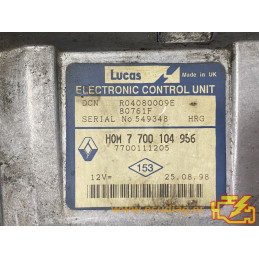 ECU MOTOR LUCAS DCN R04080009E 80761F RENAULT CLIO II 1.9 D 48KW 65CV L4 8V 7700111205 HOM7700104956