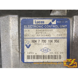 ECU MOTOR LUCAS DCN R04080009F 80761H RENAULT CLIO II 1.9 D 48KW 65CV L4 8V 7700104956 HOM7700104956