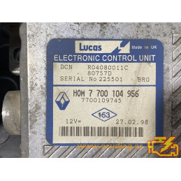 ECU MOTOR LUCAS DCN R04080011C 80757D RENAULT SCENIC I 1.9 DTI 68KW 92CV 7700109745 HOM7700104956