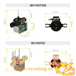 MINITOOL SEP-MOT02E STEEPER MOTOR FOR MAGNETI MARELLI / JAEGER INSTRUMENT CLUSTERS - NEW