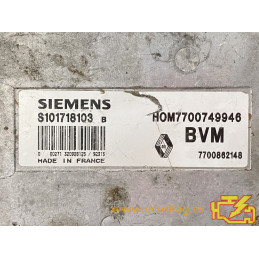 ECU MOTOR SIEMENS FENIX 3 S101718103B RENAULT 19 1.4i 46KW 58CV 7700862148 HOM7700749946 / CON INMOVILIZADOR ANULADO (IMMO OFF)