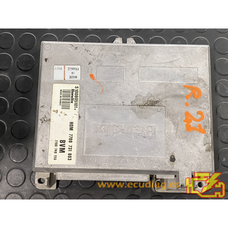 ENGINE ECU SIEMENS FENIX 3 S100805101H RENAULT 21 2.0i 86KW 116HP 7700740150 HOM7700731803 ENGINE ECU SIEMENS FENIX 3 S100805101H RENAULT 21 2.0i 86KW 116HP 7700740150 HOM7700731803
