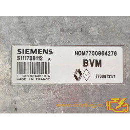 ECU MOTOR SIEMENS FENIX 3 S111728112A RENAULT 19 I 1.8i 66KW 90CV 7700872171 HOM7700864276 / CON INMOVILIZADOR ANULADO