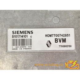 ECU MOTOR SIEMENS FENIX 3 S101714101C RENAULT 19 1.8i 66KW 90CV 7700862150 HOM7700742851 / CON INMOVILIZADOR ANULADO (IMMO OFF)