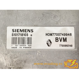 ECU MOTOR SIEMENS FENIX 3 S101718103B RENAULT 19 1.4i 46KW 58CV 7700862148 HOM7700749946 / CON INMOVILIZADOR ANULADO (IMMO OFF)