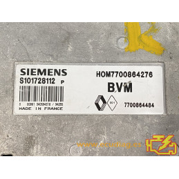 ECU MOTOR SIEMENS FENIX 3 S101728112P RENAULT 19 I 1.8i 66KW 90CV 7700864484 HOM7700864276 / CON INMOVILIZADOR ANULADO