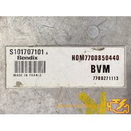 ECU MOTOR SIEMENS FENIX 3 S101707101A RENAULT 19 1.7i 54KW 73CV 7700271113 HOM7700850440 / CON INMOVILIZADOR ANULADO (IMMO OFF)