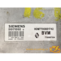 ECU MOTOR SIEMENS FENIX 3 S101715102D RENAULT 19 1.8i 99KW 134CV 7700867284 HOM7700851742 / CON INMOVILIZADOR ANULADO