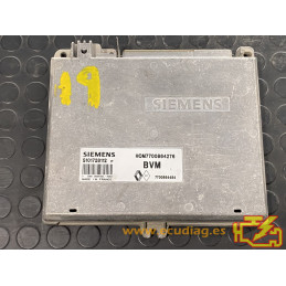 ECU MOTOR SIEMENS FENIX 3 S101728112P RENAULT 19 I 1.8i 66KW 90CV 7700864484 HOM7700864276 / CON INMOVILIZADOR ANULADO