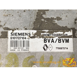 ECU MOTOR SIEMENS FENIX 3 S101727104Q RENAULT LAGUNA 2.0i 83KW 113CV 7700873714 HOM7700860316 / CON INMOVILIZADOR ANULADO