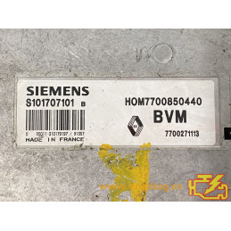 ECU MOTOR SIEMENS FENIX 3 S101707101B RENAULT 19 1.7i 54KW 73CV 7700271113 HOM7700850440 / CON INMOVILIZADOR ANULADO (IMMO OFF)